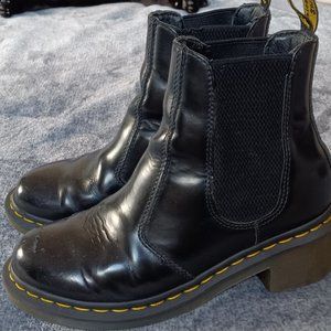 Dr. Martens Black Cadence Ladies Heeled Chelsea Boot
